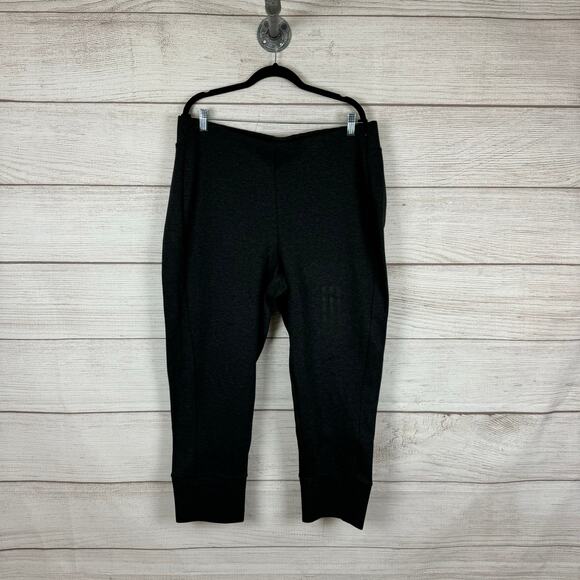 Adidas Plus Size Gray Tapered Slim Fit Lounge Sweatpants Size 2X - Picture 2 of 9